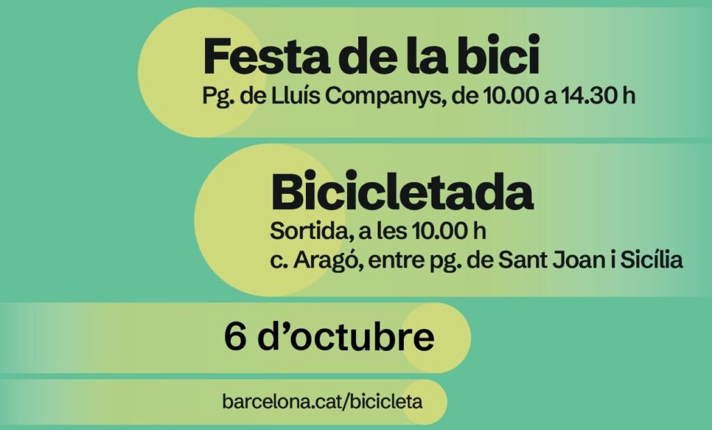 BICICLETADA i FESTA DE LA BICICLETA DE BARCELONA 06/10/2024